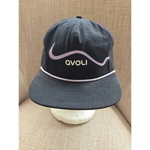 AVOLI VOLLEYBALL Snapback Rope Embroidered Logo Hat PURPLE Volleyball
